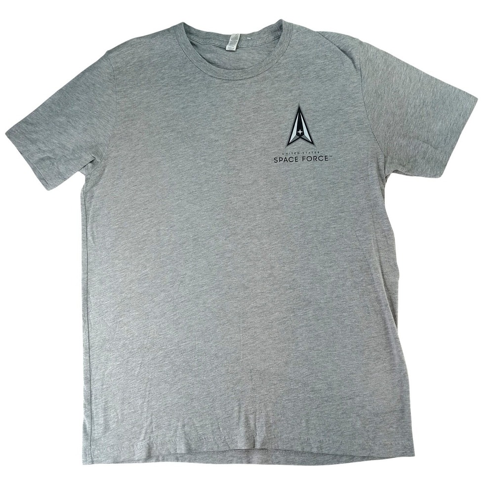 United States Space Force Logo Gray‎ T Shirt Mens XL